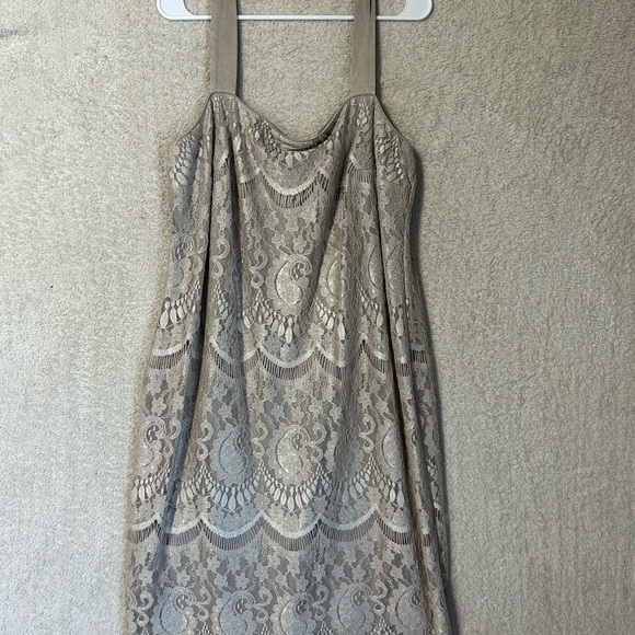 Women’s Lace Plus Size 16 Dress. Wedding Holiday Romantic. Dress Barn - Picture 1 of 3